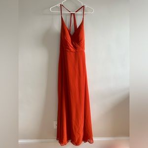 Paprika Azazie Bridesmaid Dress